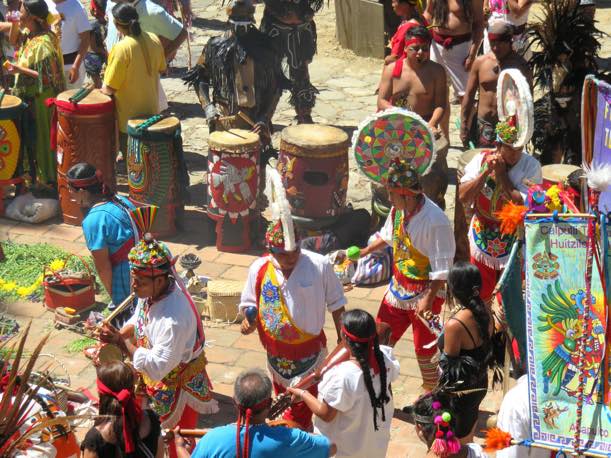 Aztec Ceremony and drum rituals